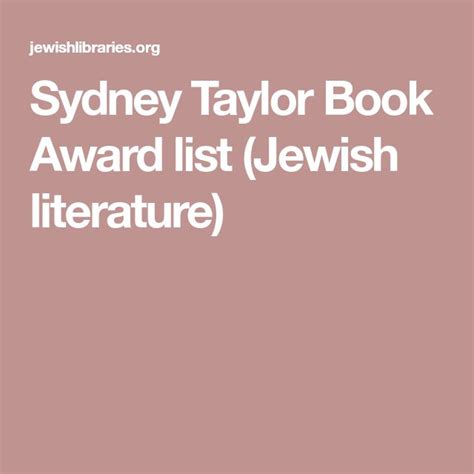 Sydney Taylor Book Award List Jewish Literature In 2020 Sydney