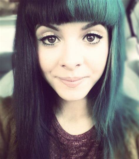 Melanie Martinez Teal Black Hair Straight Stop Being So Perfect I Cant