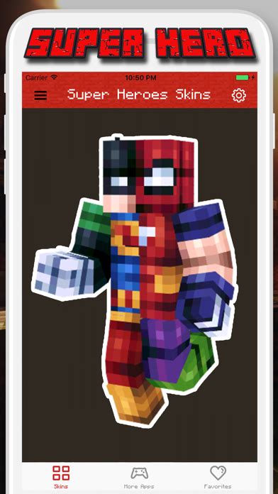 Super Hero Skins For Minecraft Pe Pocket Edition Iphone App