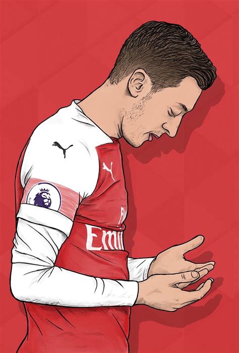 Pin By Alexis On Arsenal Illustration Pemain Sepak Bola Kartun