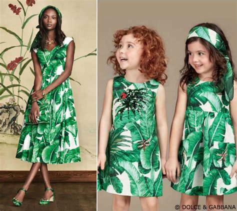 Dolce And Gabbana Girls Mini Me Banana Leaf Trend Dashin Fashion