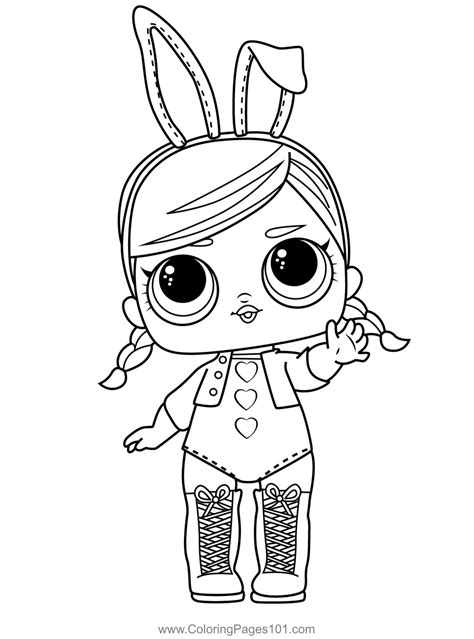 Printable Lol Doll Coloring Pages Hoops Mvp Glitter L