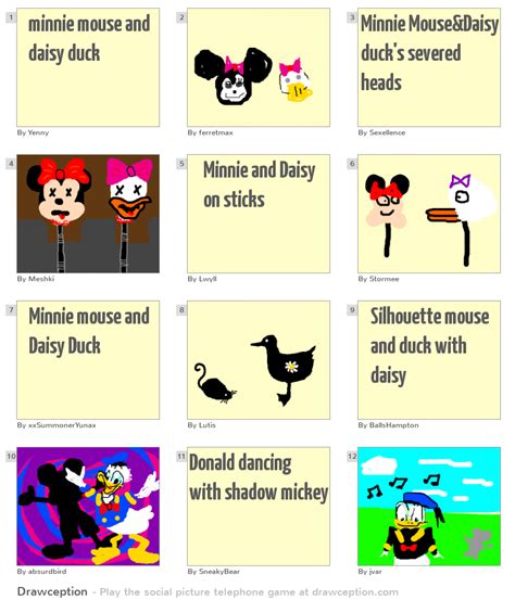 Minnie Mouse And Daisy Duck Drawception