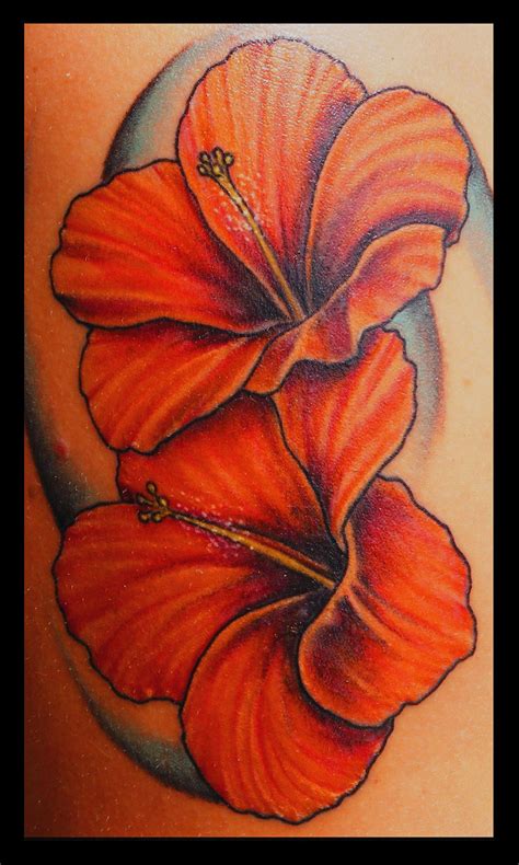 Hibiscus Tattoo I Love This Color Then Add A Hummingbird