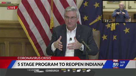 Gov Holcomb Announces Plan To Reopen Indiana By July 4 Youtube