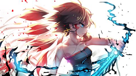 Anime Girls Artwork Sword Pixiv Fantasia Original Characters