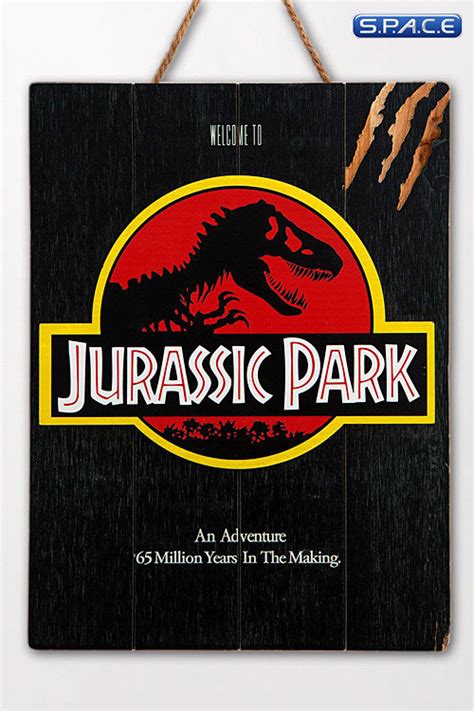 Jurassic Park Welcome Woodarts 3d Print Space Space Figurende