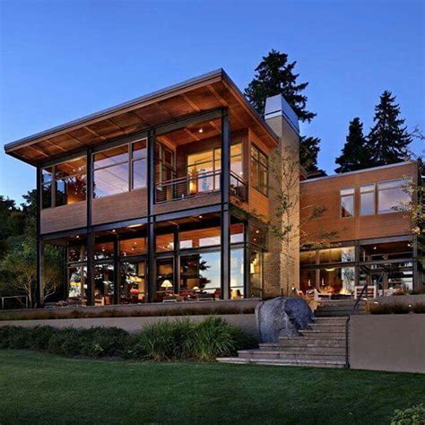 Stunning Modern Lake House House Designs Exterior House Styles
