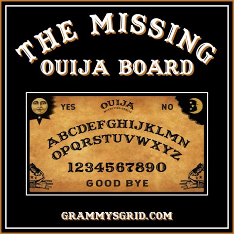 The Missing Ouija Board Grammys Grid