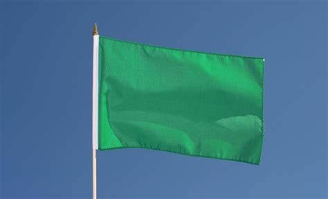 Hand Waving Flag Green 12x18 Royal Flags