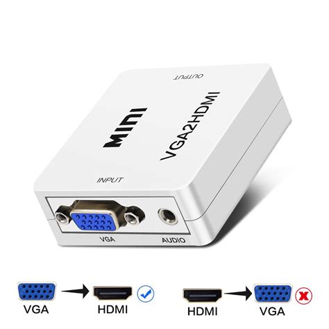 Check out premiumav mini vga2hdmi up scaler 1080p hd video converter (white) reviews, ratings, features, specifications and browse more premiumav products online at best prices on amazon.in. MOUDOU VGA2HDMI Mini VGA HDMI Converter with 1080P Audio ...