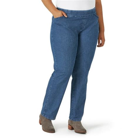 Chic Womens Plus Size Easy Fit Elastic Waist Pull On Pant