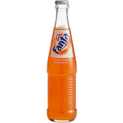 Mexican Fanta® Orange Glass Bottles 24 Case