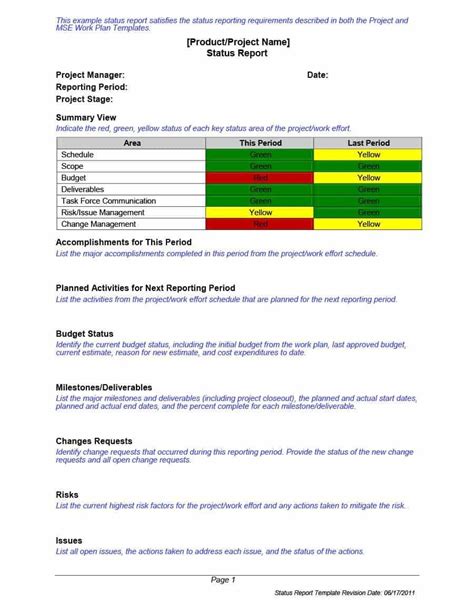 40 Project Status Report Templates Word Excel Ppt With It Issue