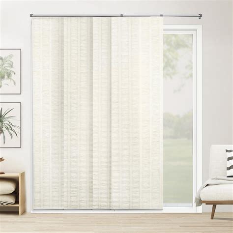 Chicology Panel Track Blinds Seaside White Cordless Light Filtering