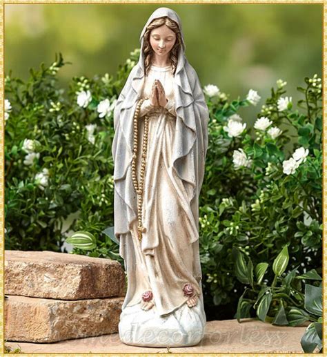 Virgin Mary Blessed Mother Religious Garden Lawn Outdoor Statue