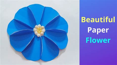 How To Make Beautiful Flower With Paper Diy Beautiful Paper Flower