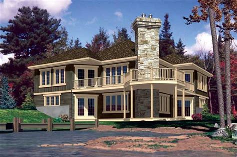 Living in a lake house involves spending as much time outdoors as you do indoors. Lakefront Home Plans - Home Design 641