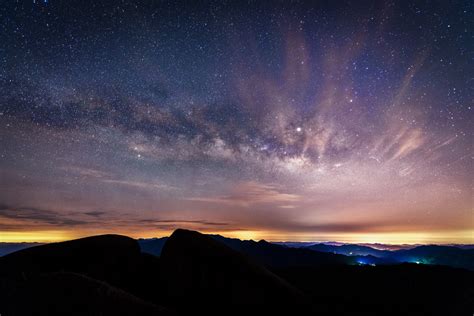 Starry, starry night on Jiuxian Mountain