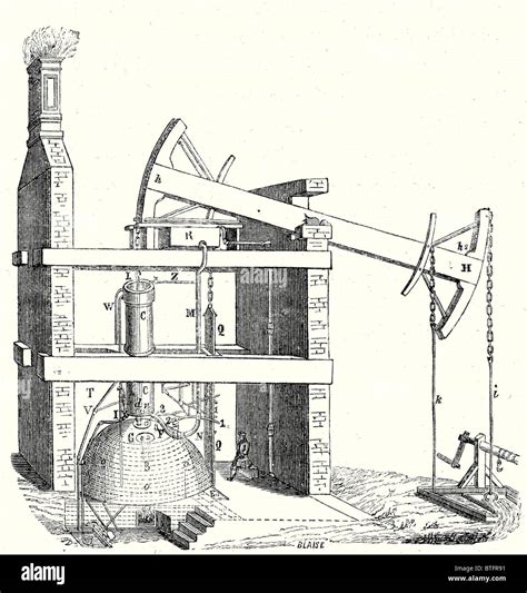 Newcomen Steam Engine Used In London In The Eighteenth Century For