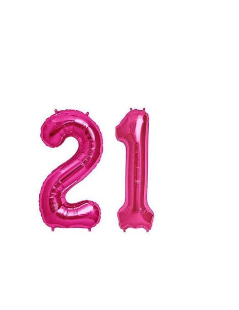 Pink 21 Balloon 21st Birthday Photo Prop 21st Birthday