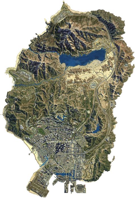 Los Santos Gta V Map Large Satellite Image Of Los Santos I Flickr Vrogue