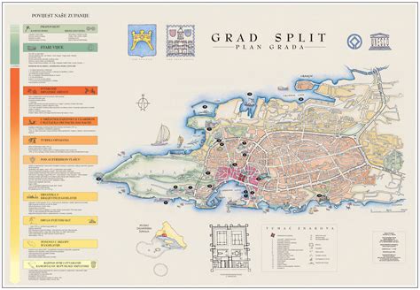 Turistička Karta Splita Karta