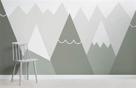 Sage Mountain Wallpaper Mural Hovia Uk Childrens Bedrooms Design