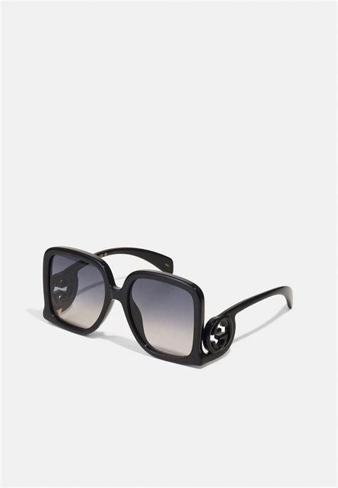 gucci gg oversized square acetate sunglasses sunglasses black zalando ie