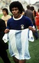 Jairzinho, leaving the pitch with Ángel Bargas’ kit after scoring the ...