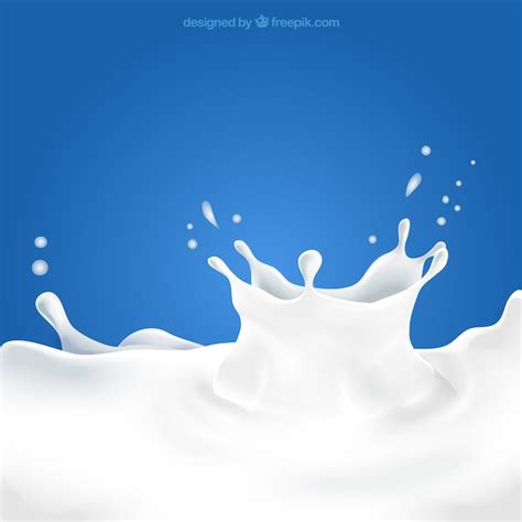 Free Vector Milk Splash