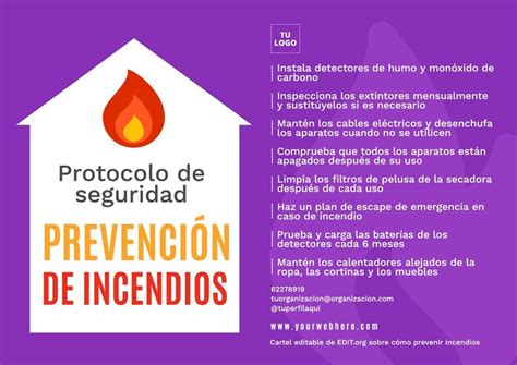 Crea Un Cartel De Prevención De Incendios Online