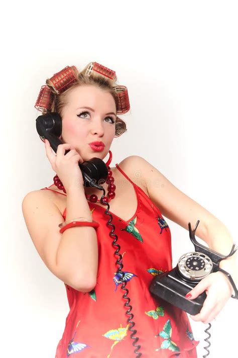 Girl In Pin Up Pose Stock Photo Image Of Curly Charming 17861294