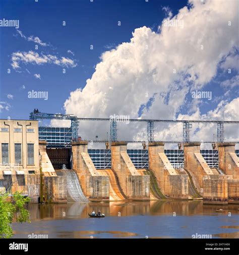 Dam On Catawba River At Great Falls South Carolina Stock Photo Alamy