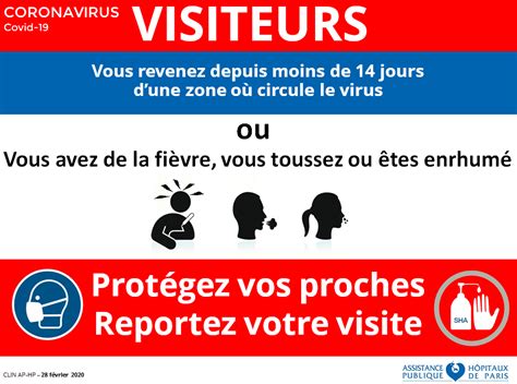 Affiche Coronavirus Hôpital Trousseau Ap Hp