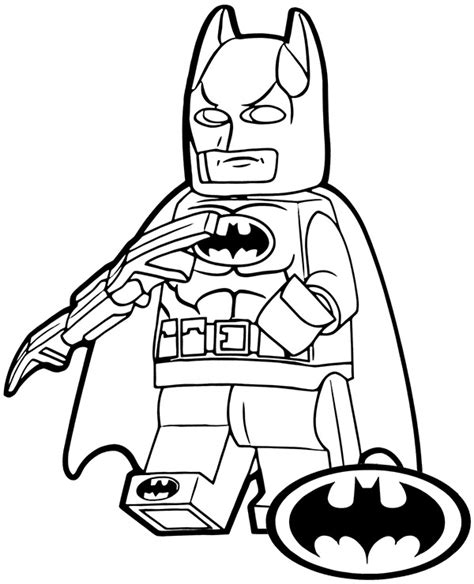 These blank lego minifigures are the perfect coloring page activity for kids lego birthday parties. Lego Batman minifig on printable coloring page, sheet