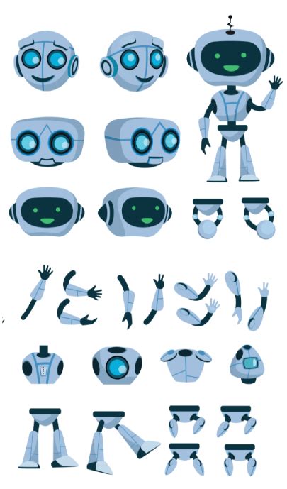 40 Free Cartoon Robot Characters For You Epic High Tech Designs