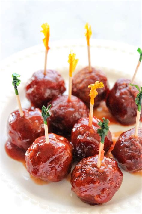 Party Meatballs Grape Jelly Meatballs Mommy Musings