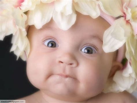Baby With Flowers Cute Babies On Rediff Pages