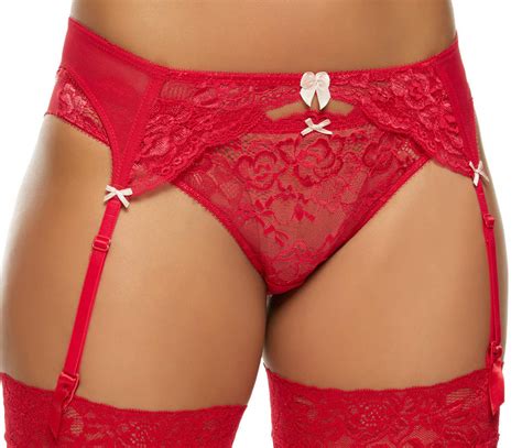 ladies ann summers sexy lace red suspender medium 12 14 ebay