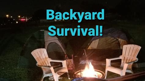 Backyard Quarantine Camping Challenge Youtube
