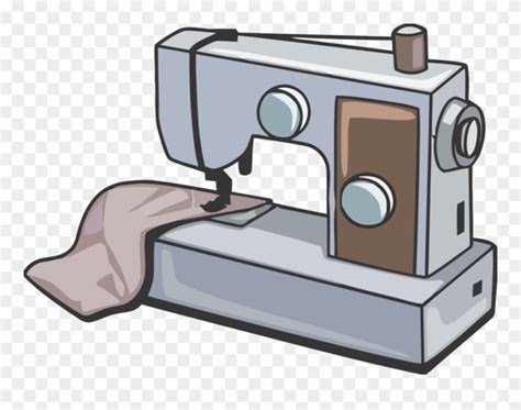 Funny Cartoon Sewing Machine