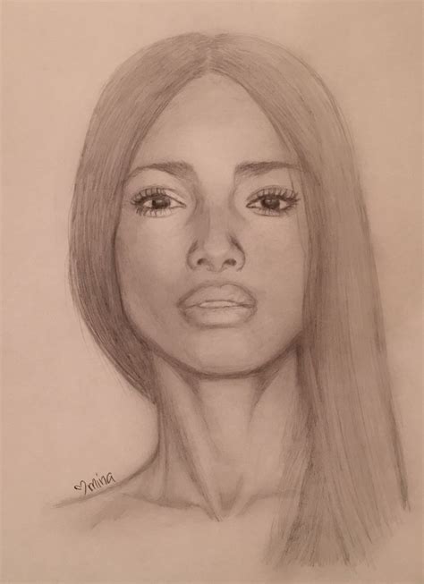 Beautiful Lady Pencil Sketch Pencil Sketch Of Beautiful Lady Bodewasude