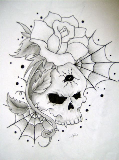 Minus The Skulls Spiderwebs Skull Tattoo Design Sugar Skull