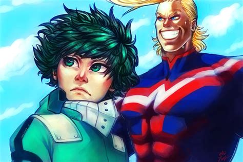 Deku And All Might Done By Me Bokunoheroacademia