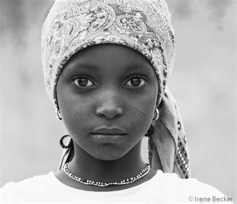 On Black Fulani Girls Portrait By Irene Becker Large