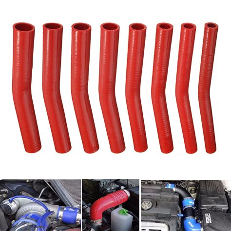 150mm Red Silicone Hose Rubber 15 Degree Elbow Bend Hose Air Water
