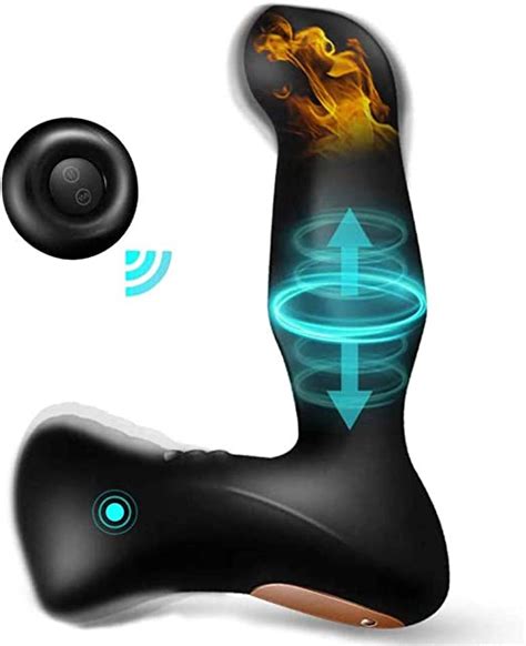 Thrusting Anal Vibrator Prostate Massager With Ring Up And Down Aumood Dual Motors Heating Remote