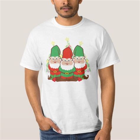 Cute Christmas Gnomes T Shirt Shirts Customise T Shirt