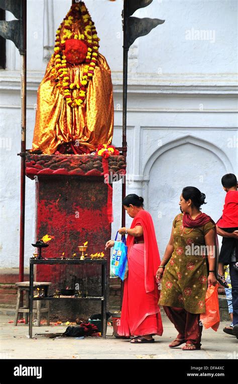 hanuman statue at hanuman dhoka durbar kathmandu nepal durbar square kathmandu nepal stock
